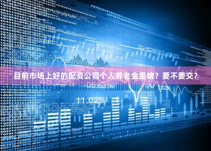 目前市场上好的配资公司个人养老金是啥？要不要交？