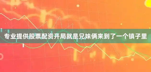 专业提供股票配资开局就是兄妹俩来到了一个镇子里