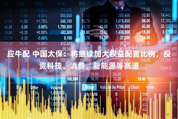 应牛配 中国太保：将继续加大权益配置比例，投资科技、消费、新能源等赛道